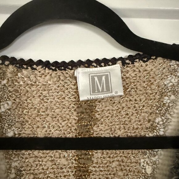 Vintage 80's Madeleine Angora Fur Embellished Knit Sweater sz L (44-46) - Picture 4 of 10